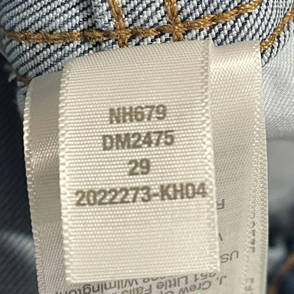 Madewell 11" Roadtripper Slit Hem Jeans 29 Blue Stretch Denim High Rise DM2475 - Picture 8 of 13